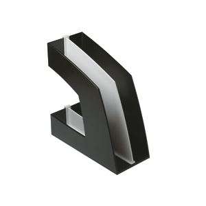 直送・代引不可（まとめ）ファイルボックス（仕切り付） A4タテ ブラック 10個別商品の同時注文不可