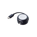 直送・代引不可 エレコム Apple Watch磁気充電ケーブル(高速充電巻き取りタイプ) MPA-AWMCQBK ブラック 別商品の同時注文不可