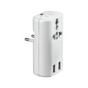 直送・代引不可 YAZAWA 海外用マルチ変換プラグ USB付3.1A 白 HPM83AWH 別商品の同時注文不可