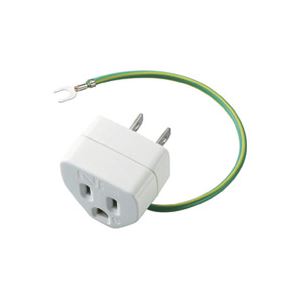 直送・代引不可 （まとめ）エレコム ELECOM OAアダプタ 3P変換2P T-H32N【×5セット】 別商品の同時注文不可