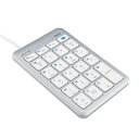 直送・代引不可 Digio2 有線 USB Type-A テンキーボード ショートカット付 TNK-SU236SLW シルバーホワイト 別商品の同時注文不可