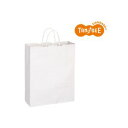 直送・代引不可(まとめ)TANOSEE 手提袋 丸紐 白無地・大 50枚入×6パック別商品の同時注文不可