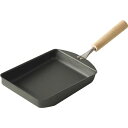 直送・代引不可 鉄玉子焼き/調理器具 【約147×390×60mm】 日本製 木製取手付き 箱入り 『匠味』 〔台所 キッチン〕 別商品の同時注文不可
