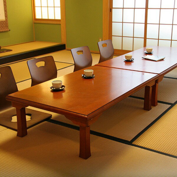 直送・代引不可折りたたみテーブル/折脚和風座卓（額縁・幅120cm×奥行75cm） 木製 TLM-12075オーク材 【完成品】【代引不可】別商品の同時注文不可