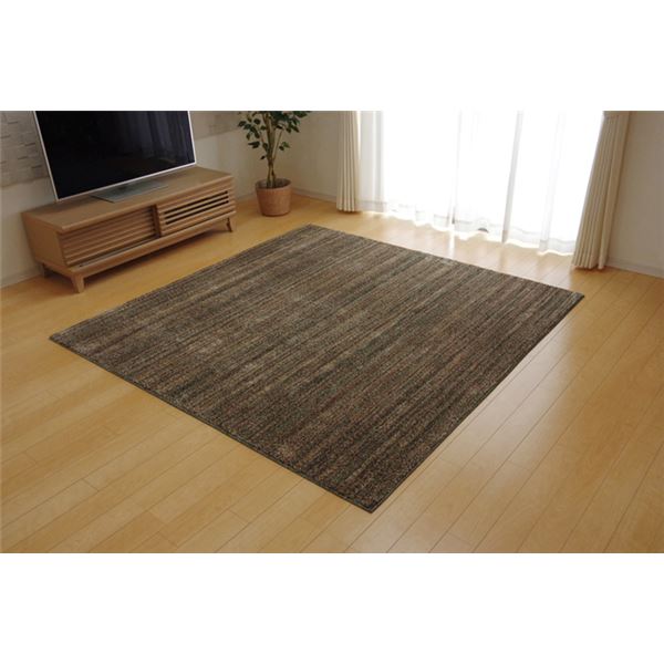 直送・代引不可ラグマット/絨毯 【1畳 ミックスカラー グリーン 約95×140cm】 日本製 抗菌 防臭 防ダニ タフト 床暖房対応 〔リビング〕【代引不可】別商品の同時注文不可