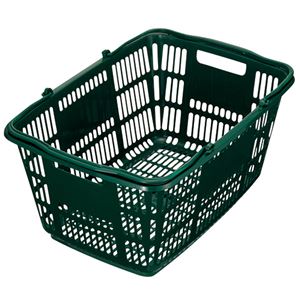 直送・代引不可(まとめ) スーパーメイト ショッピングバスケット 33L ダークグリーン CB-33EGG 1個 【×..