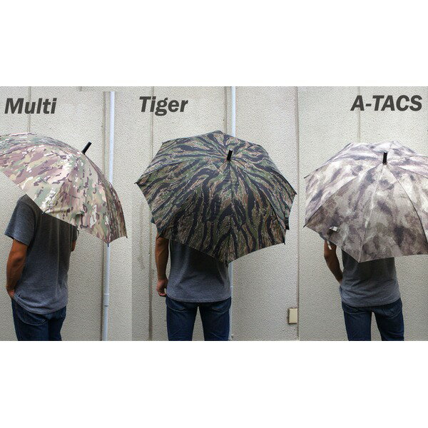 直送・代引不可ミリタリー 迷彩柄 8本骨 直径100cm大型洋傘 A-TAC S柄別商品の同時注文不可