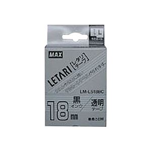 直送・代引不可 (まとめ) マックス ビーポップ ミニ(PM-36、36N、36H、24、2400)・レタリ(LM-1000、LM-2000)共通消耗品 ラミネートテープL 8m LM-L518BC 透明 黒文字 1巻8m入 【×2セット】 別商品の同時注文不可 直送・代引不可 (まとめ) マックス ビーポップ ミニ(PM-36、36N、36H、24、2400)・レタリ(LM-1000、LM-2000)共通消耗品 ラミネートテープL 8m LM-L518BC 透明 黒文字 1巻8m入 【×2セット】 別商品の同時注文不可