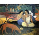 直送・代引不可 世界の名画シリーズ、プリハード複製画 ポール・ゴーギャン作 「アレアレア」(額縁付)【代引不可】 別商品の同時注文不可