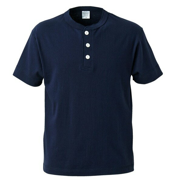 直送・代引不可アウトフィットに最適ヘビーウェイト5.6オンスセミコーマヘンリーネック Tシャツ2枚セット ホワイト+ネイビー M別商品の同時注文不可