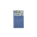 直送・代引不可 スベリを防ぐ 浴槽マット/お風呂マット 【ブルー】 35×76cm 天然ゴム製 表面:エンボス加工 別商品の同時注文不可