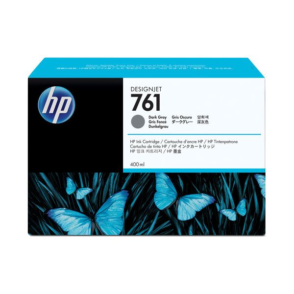直送・代引不可 まとめ HP761 インクカートリッジ ダークグレー 400ml 染料系 CM996A 1個 【 3セット】別商品の同時注文不可