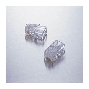 直送・代引不可（まとめ）エレコム RJ45コネクタ LD-RJ45TY10【×10セット】別商品の同時注文不可