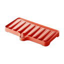 直送・代引不可 【50セット】 ドレーナー/水切り器具 【スリム レッド】 38.4×23.6×3.5cm 本体:PP 『リベラリスタ』【代引不可】 別商品の同...