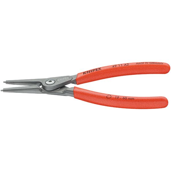 直送・代引不可 KNIPEX(クニペックス)4911-A0 軸用精密スナップリングプライヤー 直(SB) 別商品の同時注文不可