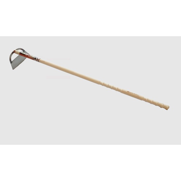 【6/5 最大600円OFFクーポン】直送・代引不可立鎌/草刈り器具 【ロング柄】 木製柄　ステン立鎌　ウェイビーロング柄　1200別商品の同時注文不可 かま 草刈り 草むしり 除草作業 清掃作業 家庭菜園 畑 ガーデニング ガーデン 庭 お手入れのサムネイル