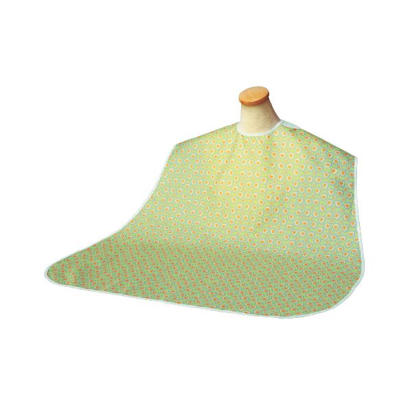 直送・代引不可 (まとめ)竹虎 食事用エプロン ソフラピレンエプロン パンジー (3)グリーン 102272【×5セット】 別商品の同時注文不可