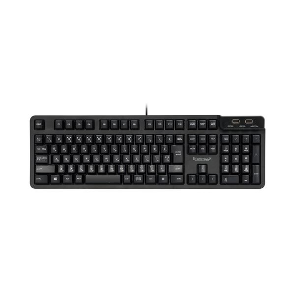 直送・代引不可 エレコム 有線フルキーボード/メンブレン式/メカニカルライク/USB(2.0)2ポート/1000万回高耐久/ブラック TK-FCM094HBK 別商品の同時注文不可
