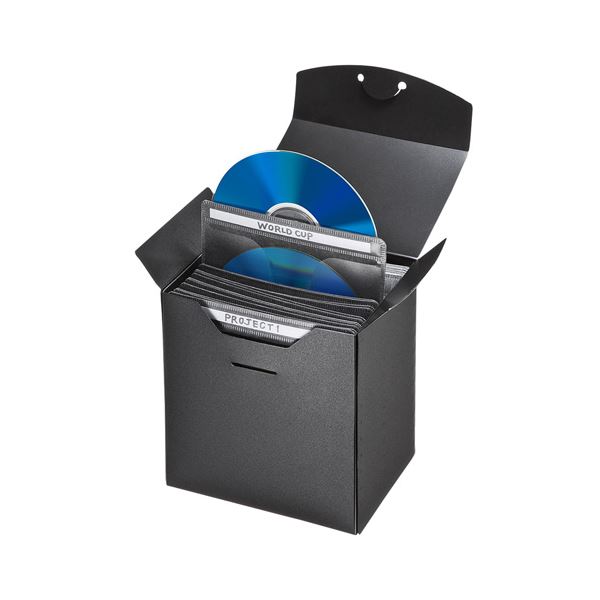 直送・代引不可 (まとめ)サンワサプライ 収納ケース付き・ブルーレイディスク対応不織布ケース(25枚入り・ブラック) FCD-FBDBX25BK【×5セット】 別商品の同時注文不可