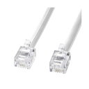 直送・代引不可 (まとめ) サンワサプライ モジュラーケーブル(白) TEL-N1-5N2 【×5セット】 別商品の同時注文不可(3)