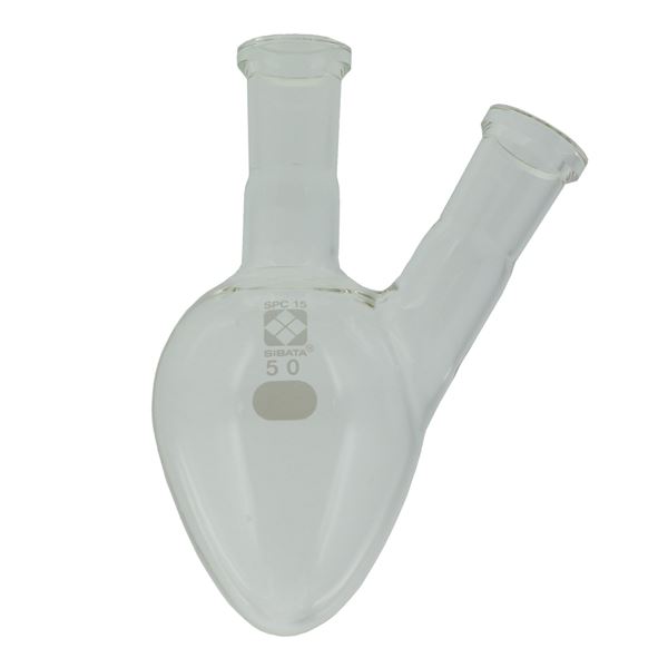 直送・代引不可 【柴田科学】SPC二口梨形フラスコ 100mL 030160-15100 別商品の同時注文不可