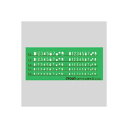 直送・代引不可 (まとめ) テンプレート 英字・数字定規 CR-TN23-G 1枚入 【×10セット】 別商品の同時注文不可