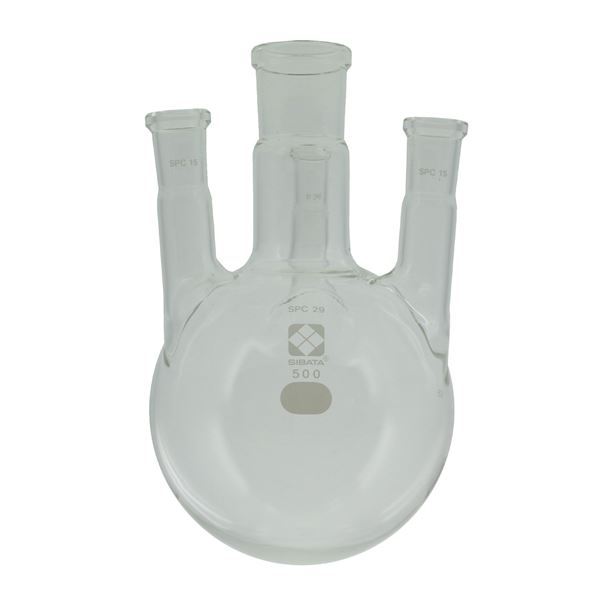 直送・代引不可 【柴田科学】SPC四口丸底フラスコ 300mL 030180-19300 別商品の同時注文不可