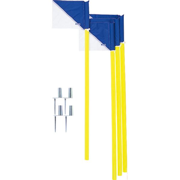 直送・代引不可 【モルテン Molten】 コーナーフラッグDX/サッカー用品 【4本セット】 パイプ:直径43mm×160cm フラッグ:39×29.5cm ...