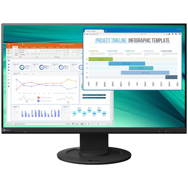 直送・代引不可 EIZO 60.5cm 23.8型カラー液晶モニター FlexScan EV2460 ブラック EV2460-BK 別商品の同時注文不可