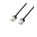 直送・代引不可 (まとめ) エレコム LANケーブル/CAT6A/スーパースリム/爪折れ防止/10m/ブラック LD-GPASST/BK100 【×2セット】 ...