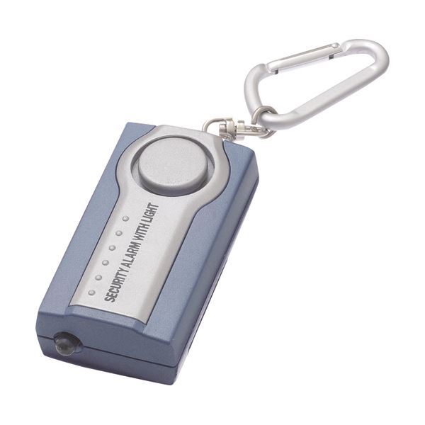 直送・代引不可 （まとめ）ヤザワLEDライト付セキュリティアラーム ブルー SE25BL 1個【×10セット】 別..