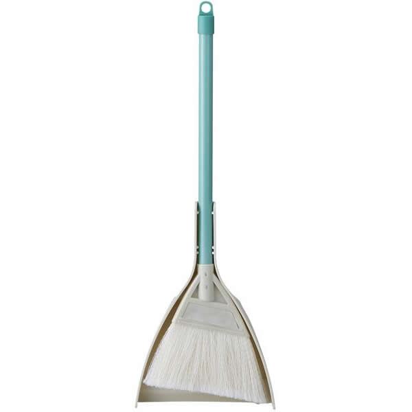 直送・代引不可 ミニ ちりとり＆ほうき セット 【3個組 約幅18×奥行4.5×高さ53cm】 軽量 耐水性 耐久性 2989.JP+ミニほうきペア 〔掃除用品〕 別商品の同時注文不可