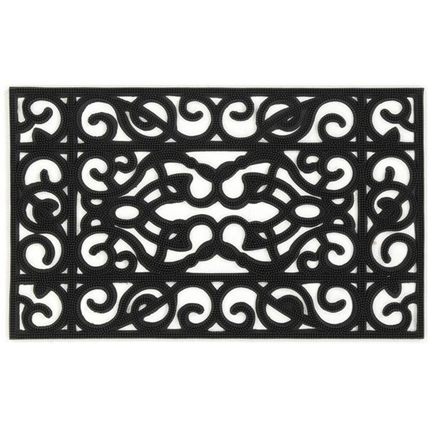 直送・代引不可 屋外用 玄関マット ドアマット 約45×75cm 洗える 泥落とし付き CE-8061 ラバーマット 玄関 エントランス 入口【代引不可】 別商品の同時注文不可