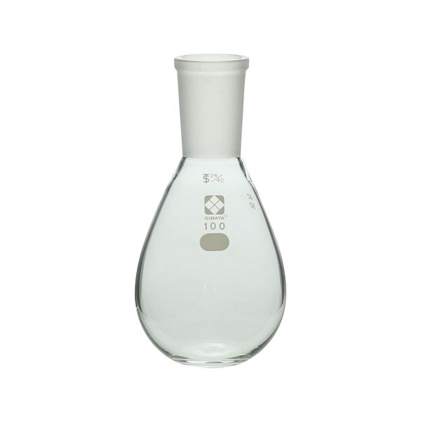 直送・代引不可 共通摺合平底なす形フラスコ 100mL 【005400-24100】 別商品の同時注文不可