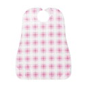 直送・代引不可 (まとめ)カネモ商事 LOr食事用エプロンピンクチェック 1セット(5枚)【×3セット】 別商品の同時注文不可