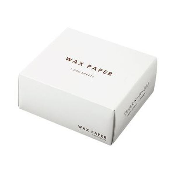 直送・代引不可（まとめ）水野産業 ワックスペーパー 小 ホワイト 1箱（1000枚）【×10セット】別商品の同時注文不可