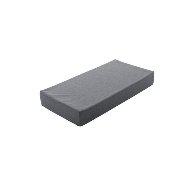 直送・代引不可ブロックソファー/ローソファー 【大 約幅120×奥行60×高さ15cm グレー】 洗えるカバー 本体:日本製 〔リビング 寝室〕【代引不可】別商品の同時注文不可