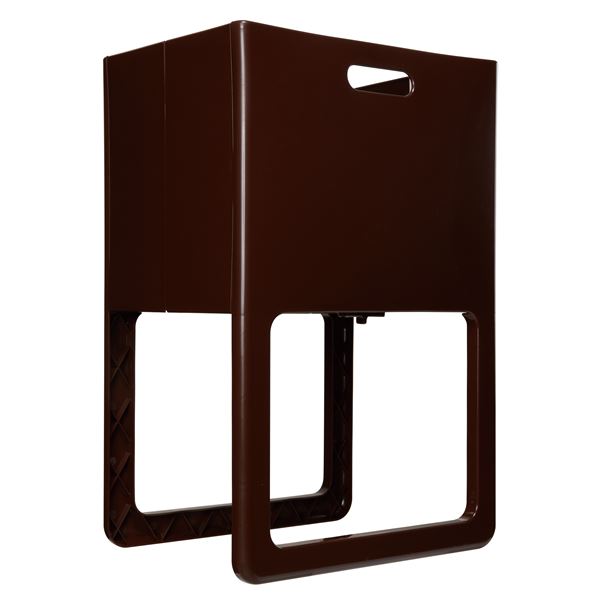 直送・代引不可 収納ボックス リビング収納 約幅40cm チョコブラウン カバン バッグ 小物 ACOT アコット 折りたたみ＆脚付バスケット 店舗 玄関 別商品の同時注文不可