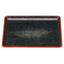 直送・代引不可 尺4 桐木目会席盆/トレー 【黒天朱SL】 437mm×342mm×16mm 日本製 〔和食 レストラン 居酒屋 店舗 お店〕【代引不可】 別商...