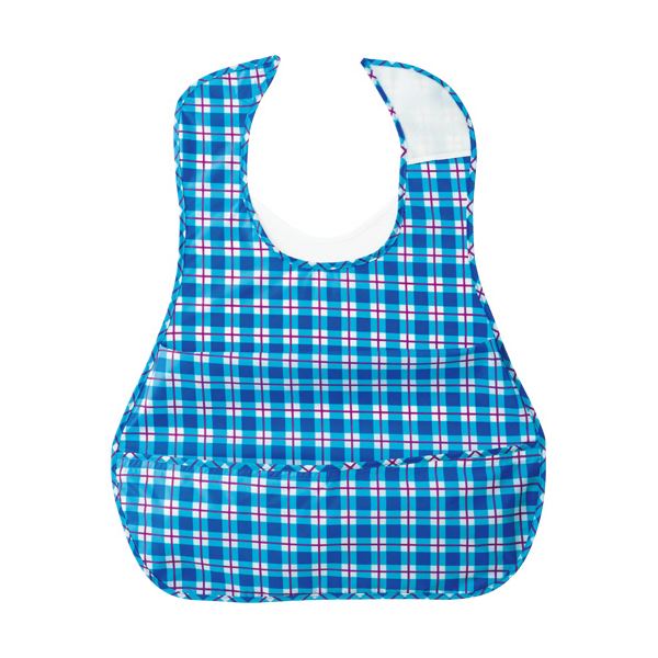 直送・代引不可 (まとめ)オオサキメディカル プラスハートこぼれにくい食事用エプロン ポケット付サイドタック ブルー 73750 1枚【×5セット】 別商品の同...