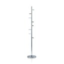 直送・代引不可 ポールスタンド コートハンガー Aタイプ 約幅28.5cm×奥行28.5cm×高さ177cm スチールパイプ PP クロムメッキ 組立品 別商品...
