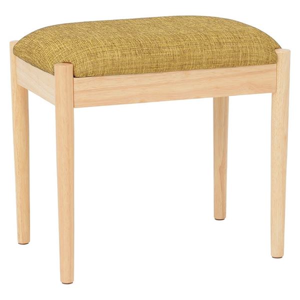 直送・代引不可 スツール オットマン 幅46×奥行31×高さ43cm ナチュラルグリーン 木製 完成品 リビング ダイニング インテリア家具【代引不可】 別商品の同時注文不可