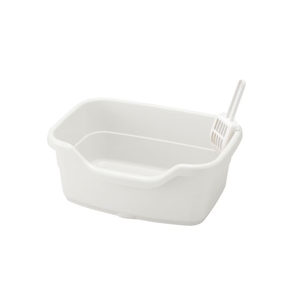 直送・代引不可 (まとめ) ラプレ ネコトイレ 深型 40 ホワイト 【×5セット】 (ペット用品) 別商品の同時注文不可