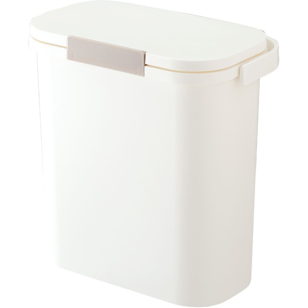 直送・代引不可 ゴミ箱/ダストボックス 【ホワイト 10L】 日本製 パッキン付き ハンドル付き 持ち運び便利 リス 運べる防臭ペール 〔キッチン〕【代引不可】 別商品の同時注文不可
