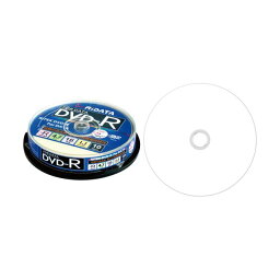 直送・代引不可（まとめ）RiDATA データ用DVD-R4.7GB 1-16倍速 ホワイトワイドプリンタブル スピンドルケース D-R16X47G.PW10SP B1パック(10枚) 【×10セット】別商品の同時注文不可