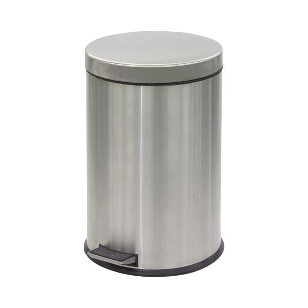 直送・代引不可 (まとめ) ステンレスペダルボックス 20L SU-909-920-0 1台 【×5セット】 別商品の同時注文不可