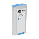 直送・代引不可 (まとめ) HP727 インクカートリッジ 染料シアン 130ml B3P19A 1個 【×10セット】 別商品の同時注文不可