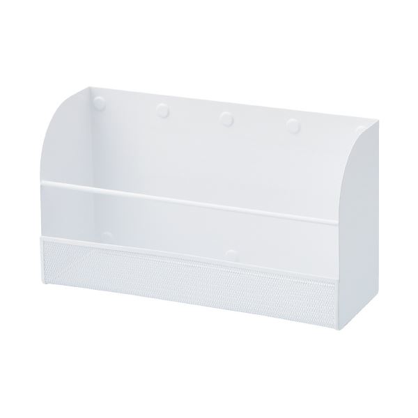 直送・代引不可 （まとめ）LIHITLAB マグネットラックL［横］A-7452-0 白（×5セット） 別商品の同時注文不可