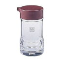 直送・代引不可〔60個セット〕 ソース差し 調味料入れ 直径69×高さ129mm 容量220ml レッド シール付き 丈夫 安定感 ノーブル キッチン 店舗別商...