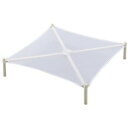 直送・代引不可〔6個セット〕 洗濯物 平干し用ネット 洗濯物干し 約72cm×72cm 正方形 折りたたみ可 セキスイ 室内 洗濯用品 ランドリー用品別商品の同...